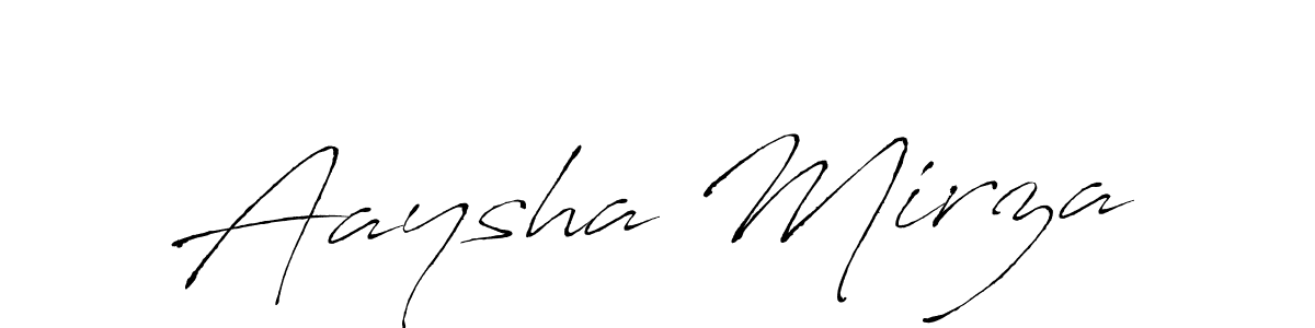Make a short Aaysha Mirza signature style. Manage your documents anywhere anytime using Antro_Vectra. Create and add eSignatures, submit forms, share and send files easily. Aaysha Mirza signature style 6 images and pictures png