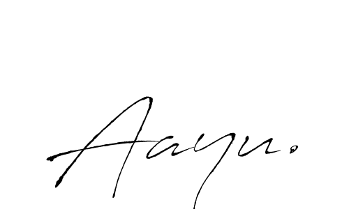 Also You can easily find your signature by using the search form. We will create Aayu. name handwritten signature images for you free of cost using Antro_Vectra sign style. Aayu. signature style 6 images and pictures png