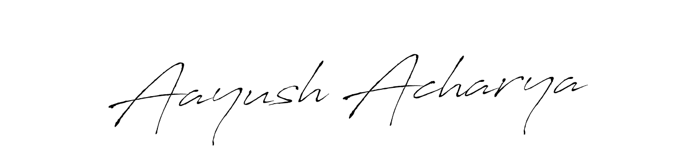 The best way (Antro_Vectra) to make a short signature is to pick only two or three words in your name. The name Aayush Acharya include a total of six letters. For converting this name. Aayush Acharya signature style 6 images and pictures png