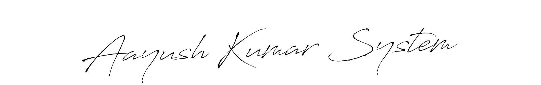 Also we have Aayush Kumar System name is the best signature style. Create professional handwritten signature collection using Antro_Vectra autograph style. Aayush Kumar System signature style 6 images and pictures png