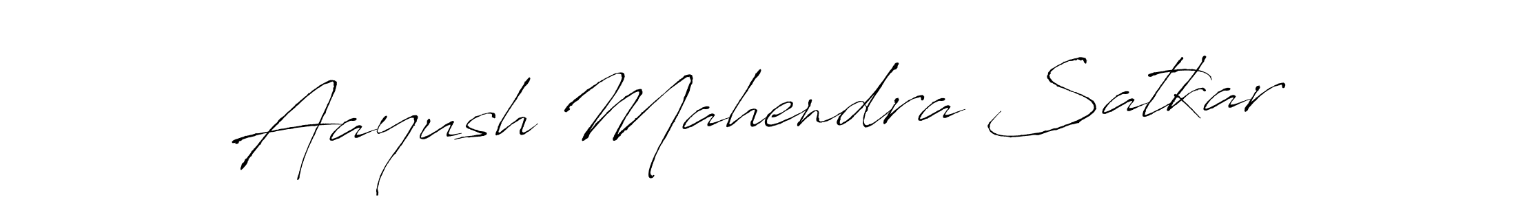 Also we have Aayush Mahendra Satkar name is the best signature style. Create professional handwritten signature collection using Antro_Vectra autograph style. Aayush Mahendra Satkar signature style 6 images and pictures png
