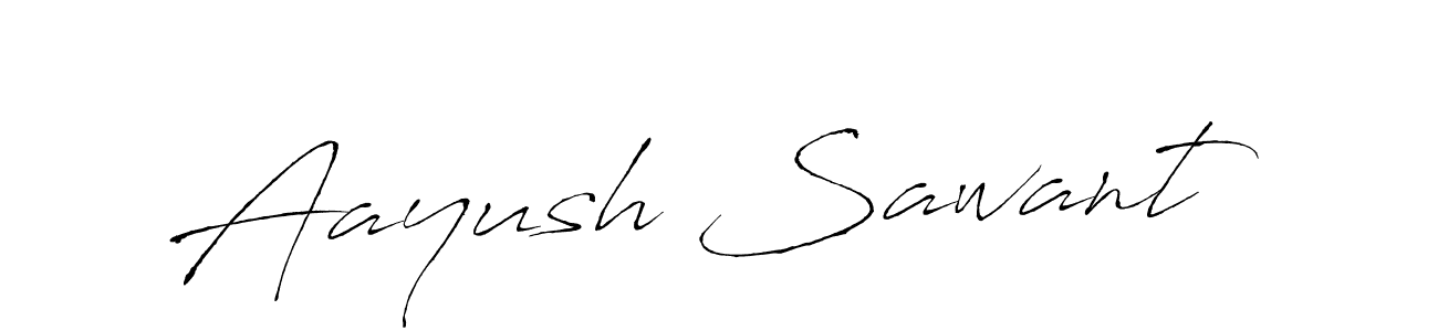 Make a beautiful signature design for name Aayush Sawant. With this signature (Antro_Vectra) style, you can create a handwritten signature for free. Aayush Sawant signature style 6 images and pictures png