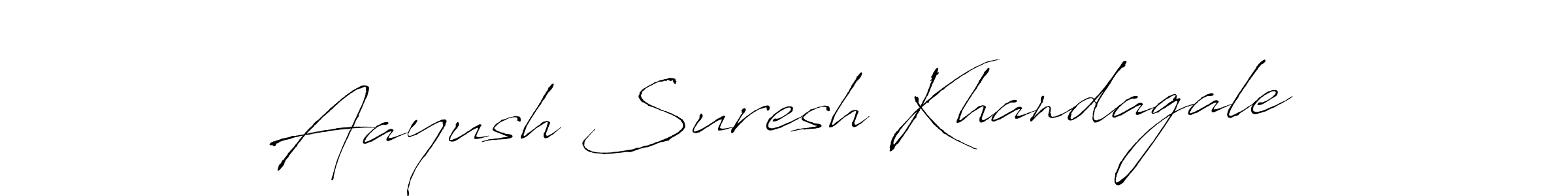 Also we have Aayush Suresh Khandagale name is the best signature style. Create professional handwritten signature collection using Antro_Vectra autograph style. Aayush Suresh Khandagale signature style 6 images and pictures png