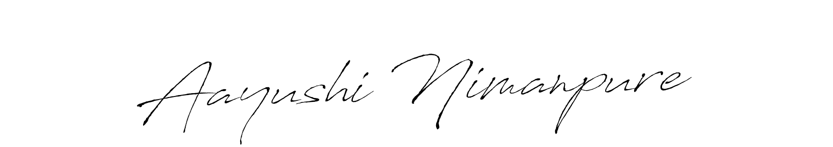 Also we have Aayushi Nimanpure name is the best signature style. Create professional handwritten signature collection using Antro_Vectra autograph style. Aayushi Nimanpure signature style 6 images and pictures png