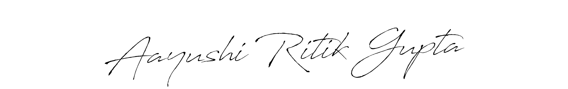 Use a signature maker to create a handwritten signature online. With this signature software, you can design (Antro_Vectra) your own signature for name Aayushi Ritik Gupta. Aayushi Ritik Gupta signature style 6 images and pictures png