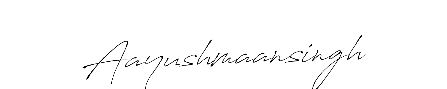Create a beautiful signature design for name Aayushmaansingh. With this signature (Antro_Vectra) fonts, you can make a handwritten signature for free. Aayushmaansingh signature style 6 images and pictures png