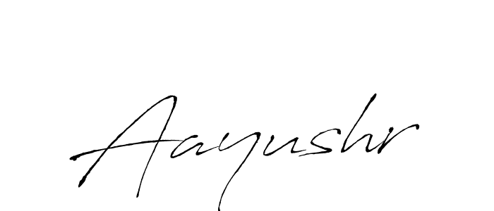 Use a signature maker to create a handwritten signature online. With this signature software, you can design (Antro_Vectra) your own signature for name Aayushr. Aayushr signature style 6 images and pictures png