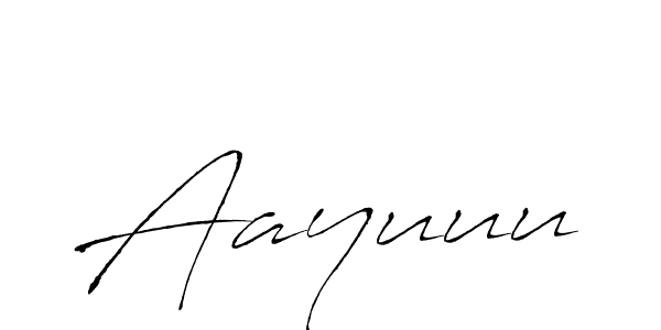 Design your own signature with our free online signature maker. With this signature software, you can create a handwritten (Antro_Vectra) signature for name Aayuuu. Aayuuu signature style 6 images and pictures png