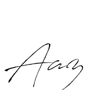 Make a beautiful signature design for name Aaz. Use this online signature maker to create a handwritten signature for free. Aaz signature style 6 images and pictures png