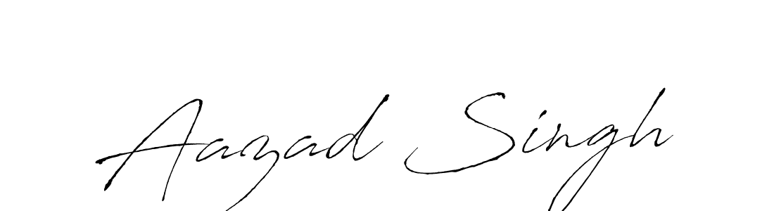 Aazad Singh stylish signature style. Best Handwritten Sign (Antro_Vectra) for my name. Handwritten Signature Collection Ideas for my name Aazad Singh. Aazad Singh signature style 6 images and pictures png