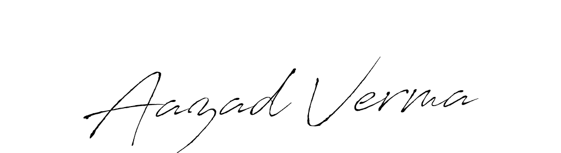 It looks lik you need a new signature style for name Aazad Verma. Design unique handwritten (Antro_Vectra) signature with our free signature maker in just a few clicks. Aazad Verma signature style 6 images and pictures png