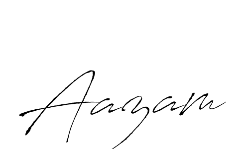 Make a beautiful signature design for name Aazam. With this signature (Antro_Vectra) style, you can create a handwritten signature for free. Aazam signature style 6 images and pictures png