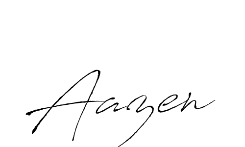 Design your own signature with our free online signature maker. With this signature software, you can create a handwritten (Antro_Vectra) signature for name Aazen. Aazen signature style 6 images and pictures png