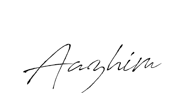 Also we have Aazhim name is the best signature style. Create professional handwritten signature collection using Antro_Vectra autograph style. Aazhim signature style 6 images and pictures png