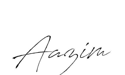 Create a beautiful signature design for name Aazim. With this signature (Antro_Vectra) fonts, you can make a handwritten signature for free. Aazim signature style 6 images and pictures png
