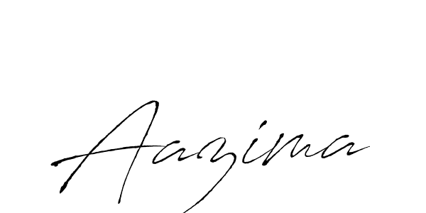 Make a beautiful signature design for name Aazima. With this signature (Antro_Vectra) style, you can create a handwritten signature for free. Aazima signature style 6 images and pictures png