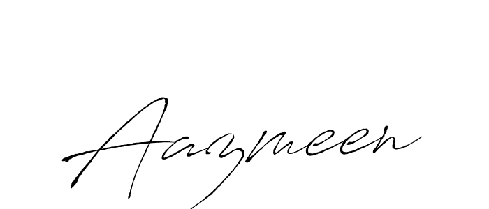 Make a beautiful signature design for name Aazmeen. With this signature (Antro_Vectra) style, you can create a handwritten signature for free. Aazmeen signature style 6 images and pictures png