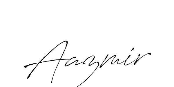 Make a beautiful signature design for name Aazmir. With this signature (Antro_Vectra) style, you can create a handwritten signature for free. Aazmir signature style 6 images and pictures png