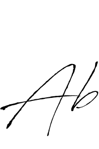 Antro_Vectra is a professional signature style that is perfect for those who want to add a touch of class to their signature. It is also a great choice for those who want to make their signature more unique. Get Ab name to fancy signature for free. Ab signature style 6 images and pictures png