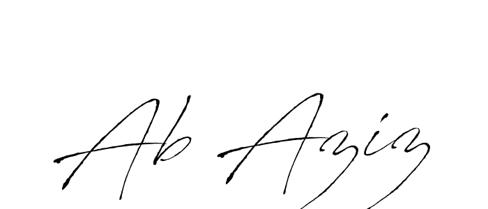 How to make Ab Aziz signature? Antro_Vectra is a professional autograph style. Create handwritten signature for Ab Aziz name. Ab Aziz signature style 6 images and pictures png