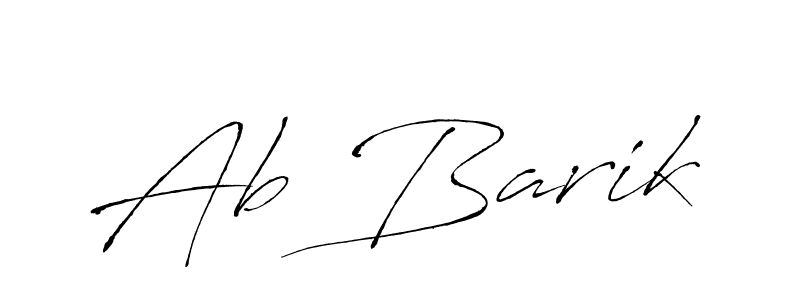 Similarly Antro_Vectra is the best handwritten signature design. Signature creator online .You can use it as an online autograph creator for name Ab Barik. Ab Barik signature style 6 images and pictures png