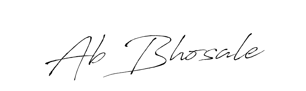 Make a beautiful signature design for name Ab Bhosale. With this signature (Antro_Vectra) style, you can create a handwritten signature for free. Ab Bhosale signature style 6 images and pictures png