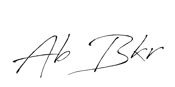 Make a beautiful signature design for name Ab Bkr. With this signature (Antro_Vectra) style, you can create a handwritten signature for free. Ab Bkr signature style 6 images and pictures png