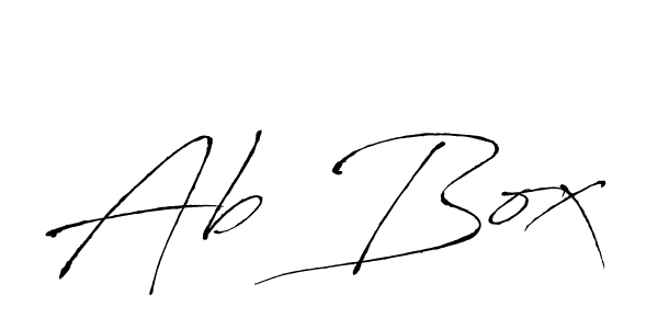 How to make Ab Box name signature. Use Antro_Vectra style for creating short signs online. This is the latest handwritten sign. Ab Box signature style 6 images and pictures png