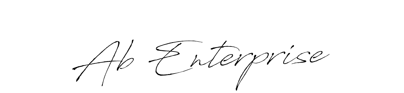 Design your own signature with our free online signature maker. With this signature software, you can create a handwritten (Antro_Vectra) signature for name Ab Enterprise. Ab Enterprise signature style 6 images and pictures png