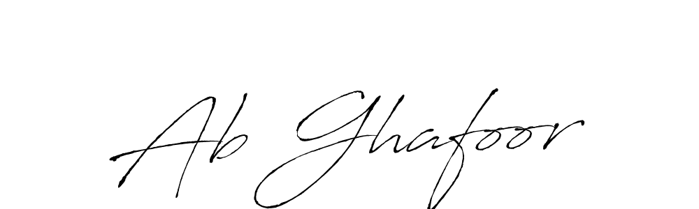 Design your own signature with our free online signature maker. With this signature software, you can create a handwritten (Antro_Vectra) signature for name Ab Ghafoor. Ab Ghafoor signature style 6 images and pictures png