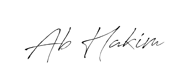 You should practise on your own different ways (Antro_Vectra) to write your name (Ab Hakim) in signature. don't let someone else do it for you. Ab Hakim signature style 6 images and pictures png