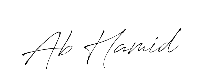 The best way (Antro_Vectra) to make a short signature is to pick only two or three words in your name. The name Ab Hamid include a total of six letters. For converting this name. Ab Hamid signature style 6 images and pictures png