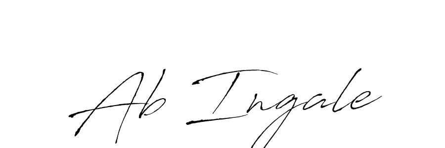 Design your own signature with our free online signature maker. With this signature software, you can create a handwritten (Antro_Vectra) signature for name Ab Ingale. Ab Ingale signature style 6 images and pictures png