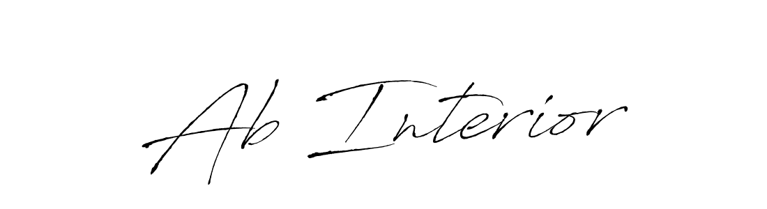 Also You can easily find your signature by using the search form. We will create Ab Interior name handwritten signature images for you free of cost using Antro_Vectra sign style. Ab Interior signature style 6 images and pictures png
