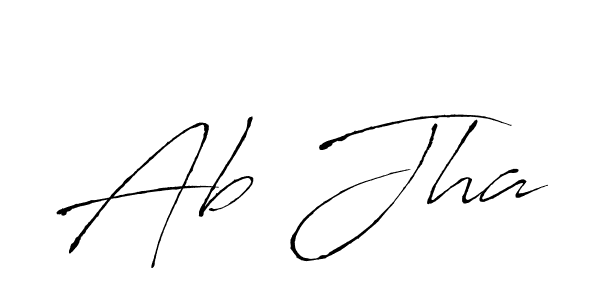 Antro_Vectra is a professional signature style that is perfect for those who want to add a touch of class to their signature. It is also a great choice for those who want to make their signature more unique. Get Ab Jha name to fancy signature for free. Ab Jha signature style 6 images and pictures png