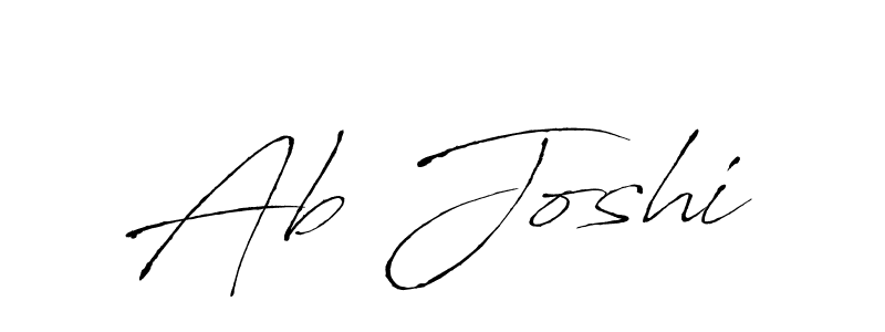 The best way (Antro_Vectra) to make a short signature is to pick only two or three words in your name. The name Ab Joshi include a total of six letters. For converting this name. Ab Joshi signature style 6 images and pictures png