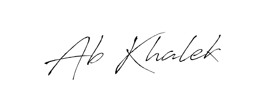 How to make Ab Khalek signature? Antro_Vectra is a professional autograph style. Create handwritten signature for Ab Khalek name. Ab Khalek signature style 6 images and pictures png