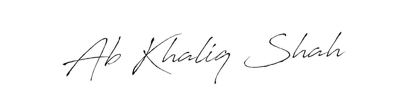 Use a signature maker to create a handwritten signature online. With this signature software, you can design (Antro_Vectra) your own signature for name Ab Khaliq Shah. Ab Khaliq Shah signature style 6 images and pictures png