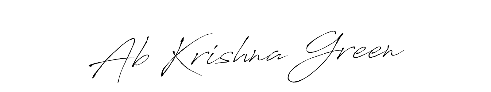 How to make Ab Krishna Green signature? Antro_Vectra is a professional autograph style. Create handwritten signature for Ab Krishna Green name. Ab Krishna Green signature style 6 images and pictures png