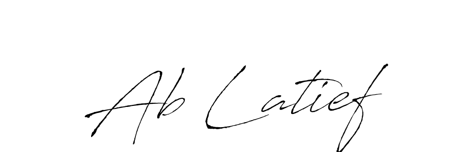 Ab Latief stylish signature style. Best Handwritten Sign (Antro_Vectra) for my name. Handwritten Signature Collection Ideas for my name Ab Latief. Ab Latief signature style 6 images and pictures png
