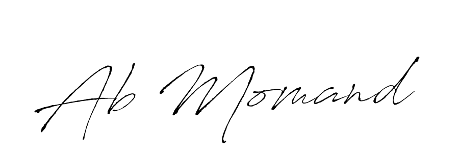 You can use this online signature creator to create a handwritten signature for the name Ab Momand. This is the best online autograph maker. Ab Momand signature style 6 images and pictures png