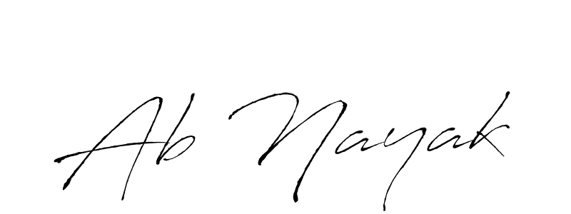 Design your own signature with our free online signature maker. With this signature software, you can create a handwritten (Antro_Vectra) signature for name Ab Nayak. Ab Nayak signature style 6 images and pictures png