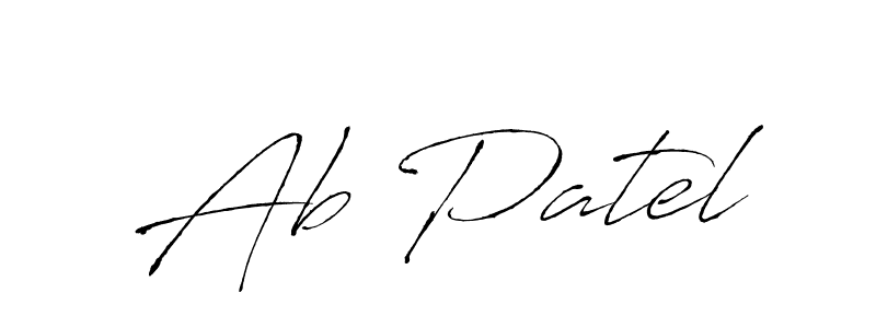 How to make Ab Patel signature? Antro_Vectra is a professional autograph style. Create handwritten signature for Ab Patel name. Ab Patel signature style 6 images and pictures png