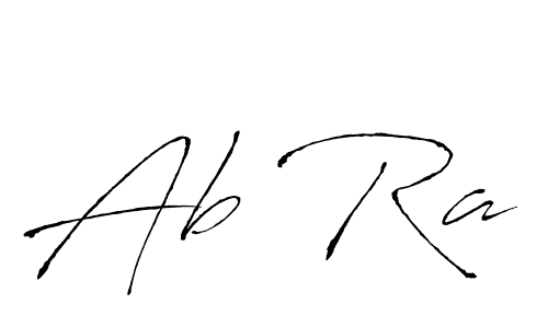 How to make Ab Ra signature? Antro_Vectra is a professional autograph style. Create handwritten signature for Ab Ra name. Ab Ra signature style 6 images and pictures png