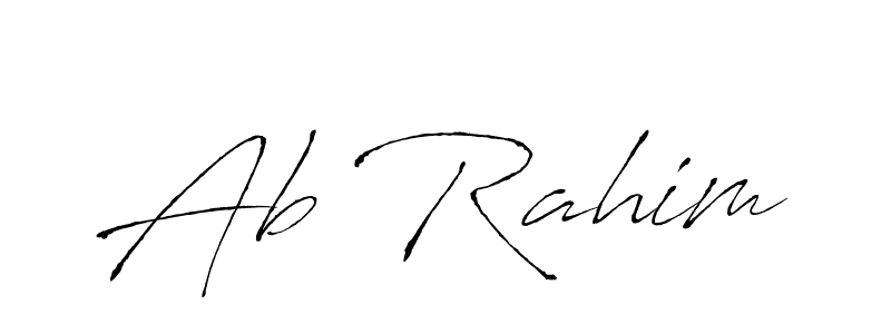 The best way (Antro_Vectra) to make a short signature is to pick only two or three words in your name. The name Ab Rahim include a total of six letters. For converting this name. Ab Rahim signature style 6 images and pictures png