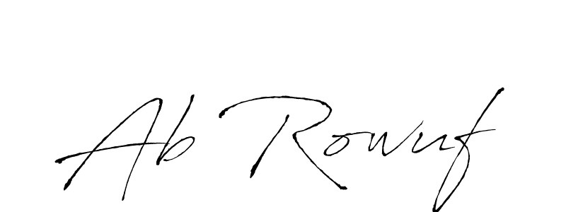 You can use this online signature creator to create a handwritten signature for the name Ab Rowuf. This is the best online autograph maker. Ab Rowuf signature style 6 images and pictures png