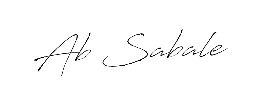 Ab Sabale stylish signature style. Best Handwritten Sign (Antro_Vectra) for my name. Handwritten Signature Collection Ideas for my name Ab Sabale. Ab Sabale signature style 6 images and pictures png