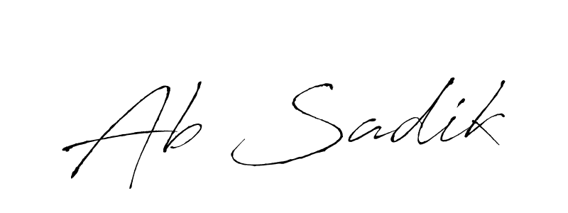 Make a beautiful signature design for name Ab Sadik. Use this online signature maker to create a handwritten signature for free. Ab Sadik signature style 6 images and pictures png