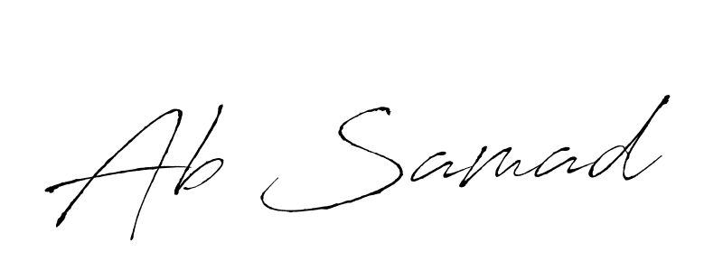 How to make Ab Samad name signature. Use Antro_Vectra style for creating short signs online. This is the latest handwritten sign. Ab Samad signature style 6 images and pictures png