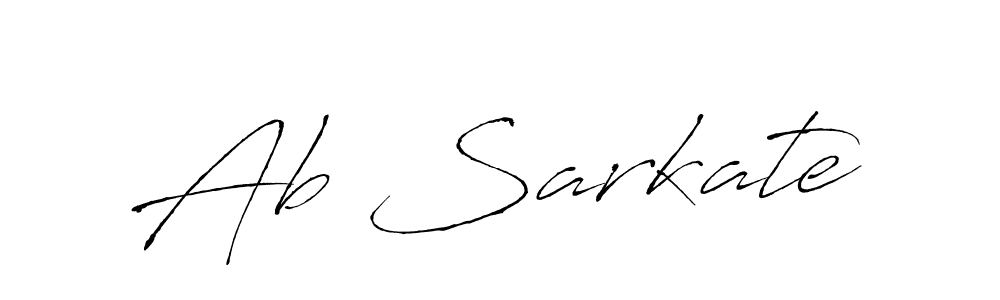 Use a signature maker to create a handwritten signature online. With this signature software, you can design (Antro_Vectra) your own signature for name Ab Sarkate. Ab Sarkate signature style 6 images and pictures png